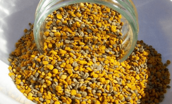 Bee Pollen out of jar
